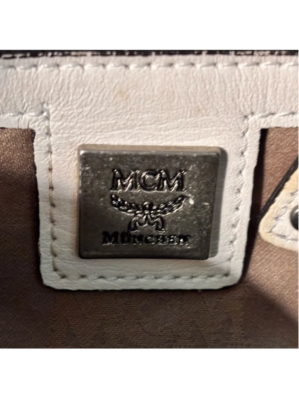 MCM boston leather